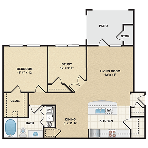 Floorplan - Stonepost Ranch Apartment Homes