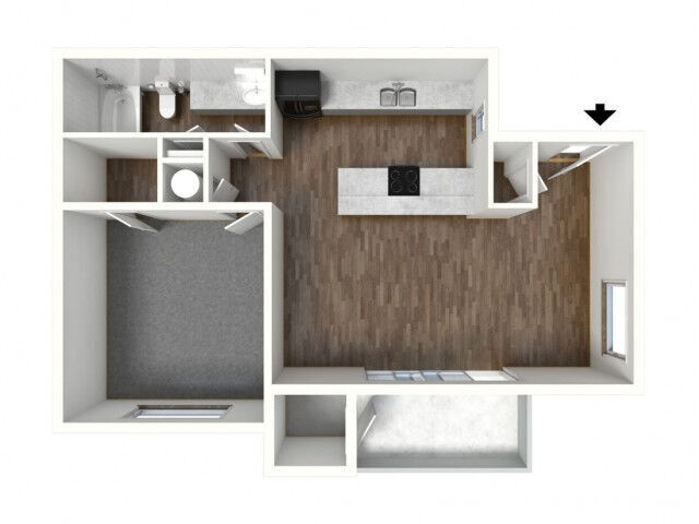 Floorplan - Foxcroft Apartments