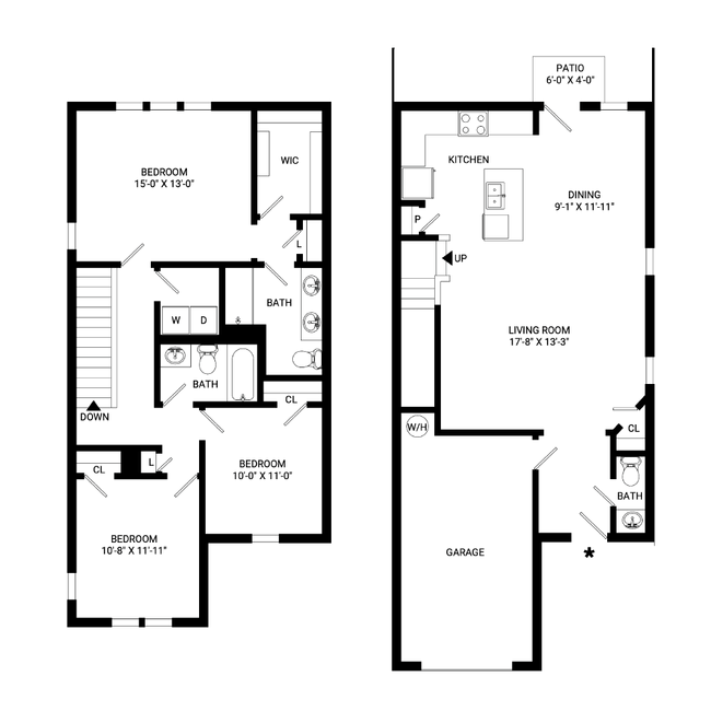 Floorplan - Braxton Townhomes
