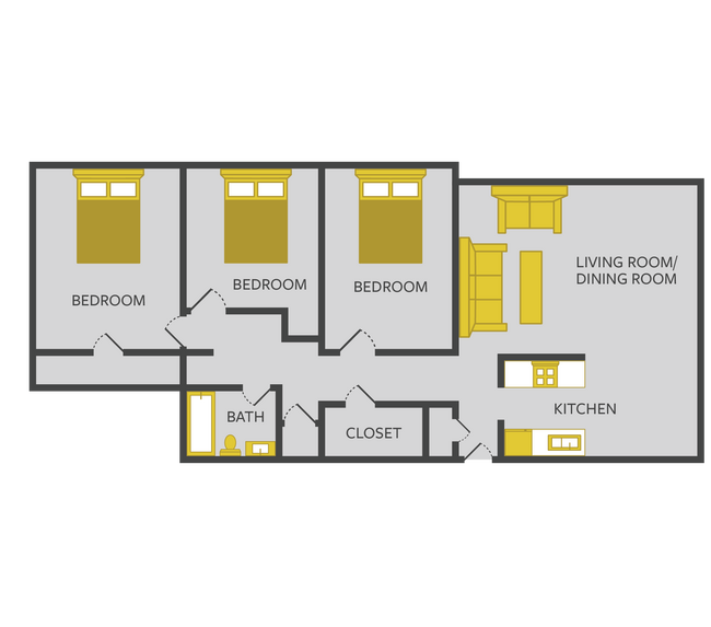 Floorplan - West Broadway Apartments