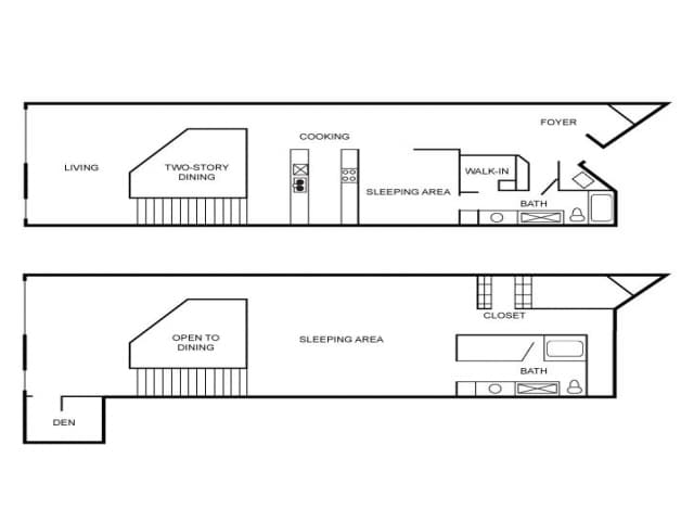 Floorplan - South Side on Lamar