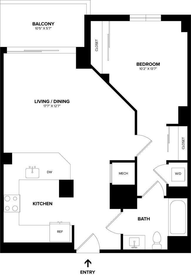 Floorplan - The Alexander Apartments