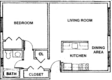 1BR/1BA - Portland Manor