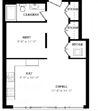1BR/1BA - The Trace Lofts