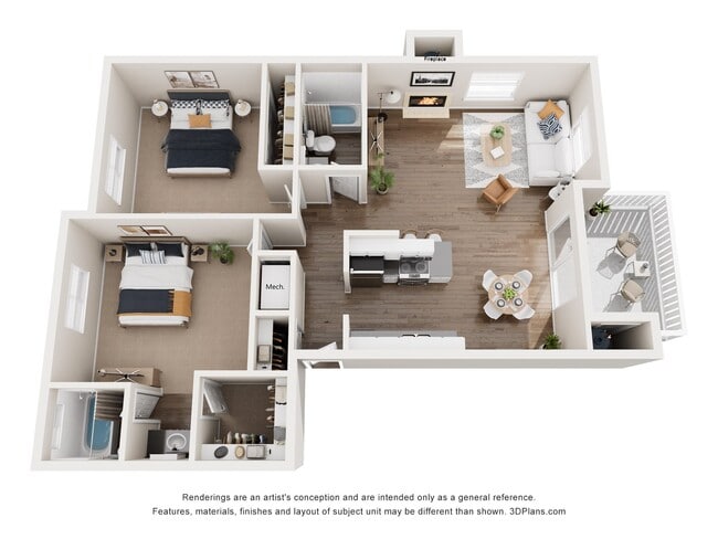 Floorplan - Valley Ridge Apartment Homes