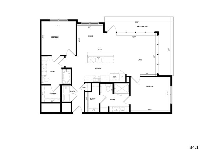 Floorplan - Standard on the River