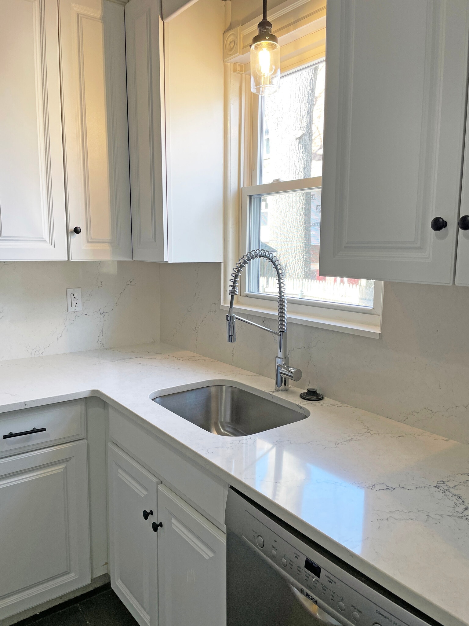 Newly Renovated Kitchen - new quartz counters, sink and faucet - 228 Doyle Ave