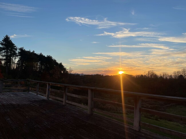 Sunset and mountain views from deck - 387 Eichybush Rd