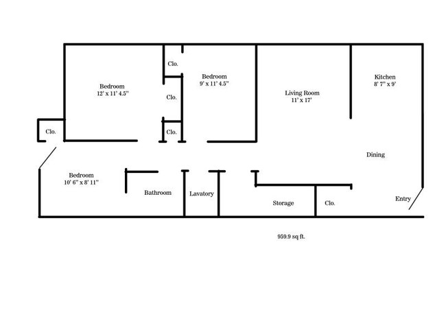 Floorplan - Lawrence Avenue Apartments