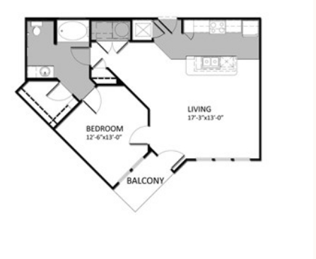 A-2 1Bedroom - Alt - Auburn Square Apartments