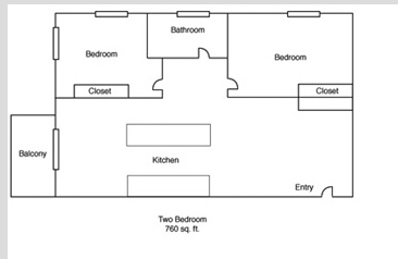 2BR/1BA - Rolling Hills Apartments