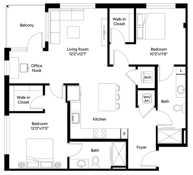 Floorplan - Terrazzo Durham