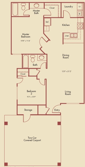 2BR/2BA - Sierra Verde