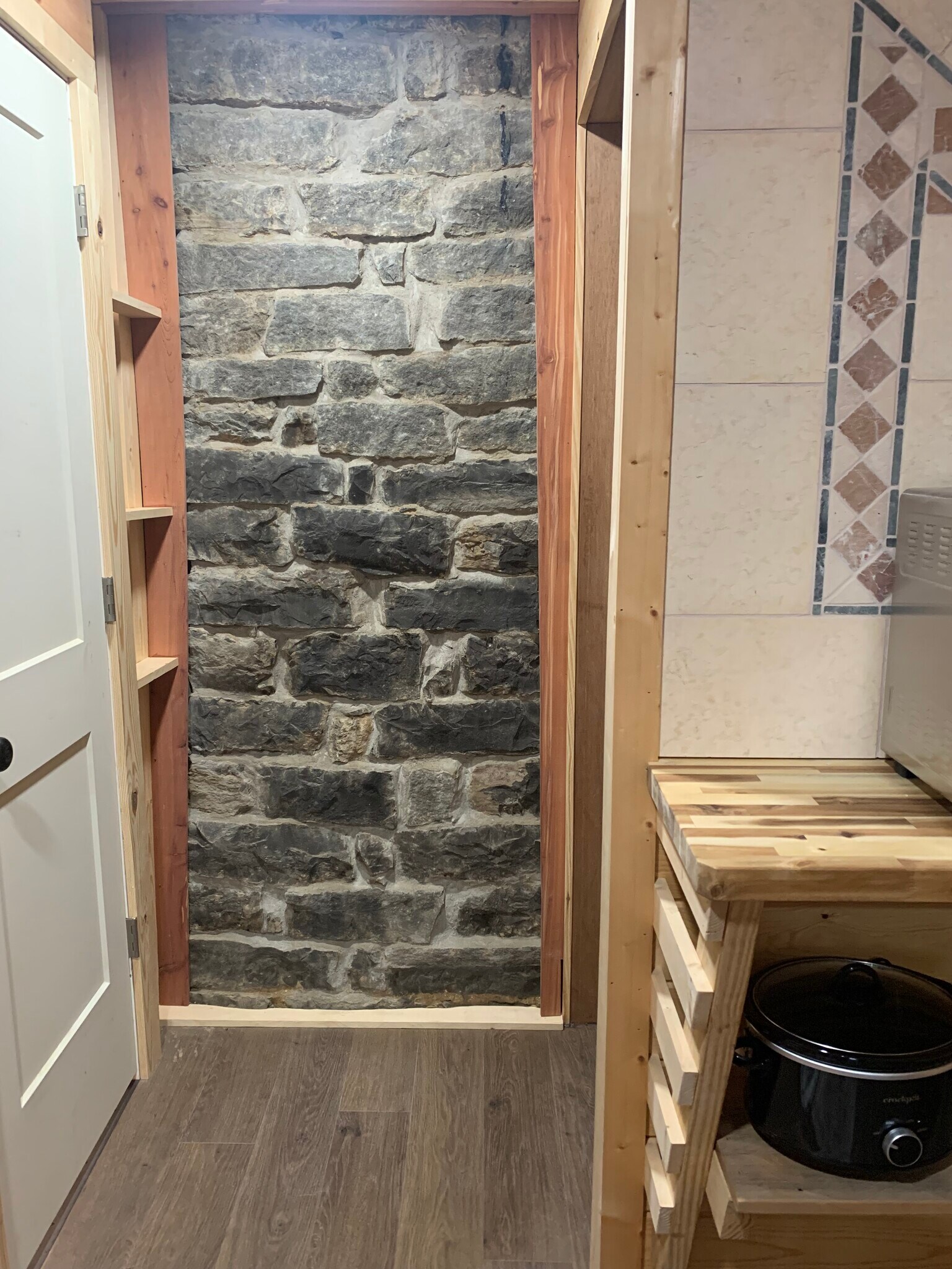 The beautiful central stone chimney build around 1915. - 135 Lock Seven Ln