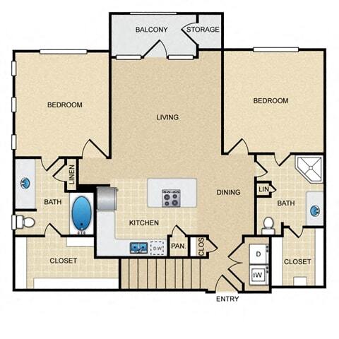 Floorplan - Ovation at Lewisville Apartment Homes