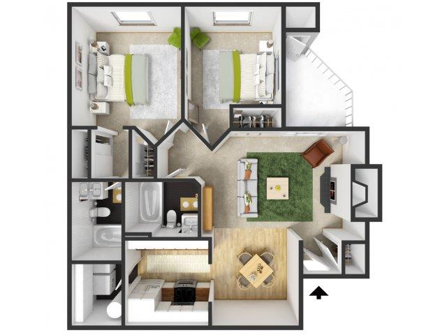 Floorplan - Commons at Avalon Park Apartments