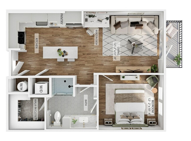 1BR/1BA - A3 - The Mercury
