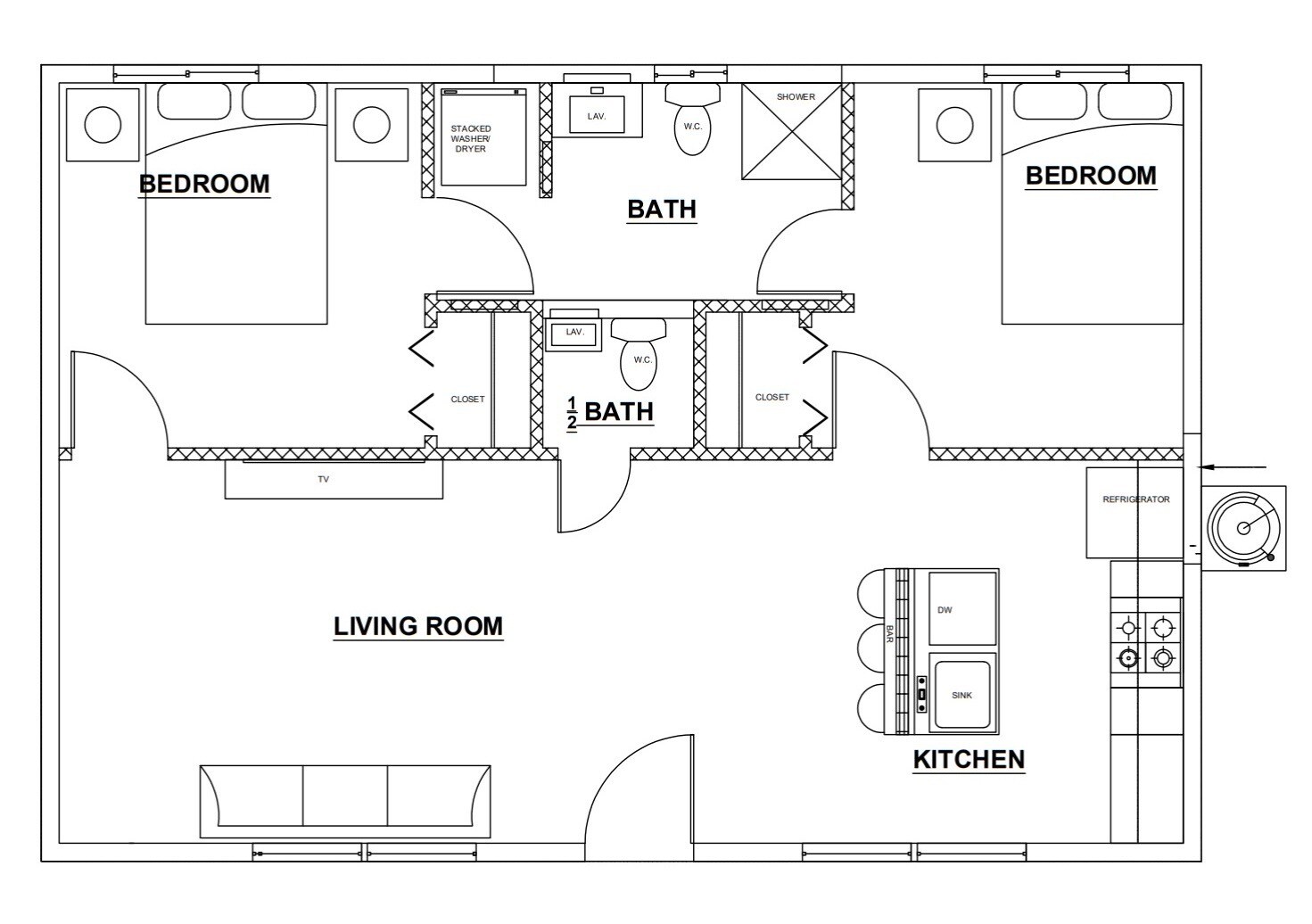 Floor plan - 4358 Aragon Dr