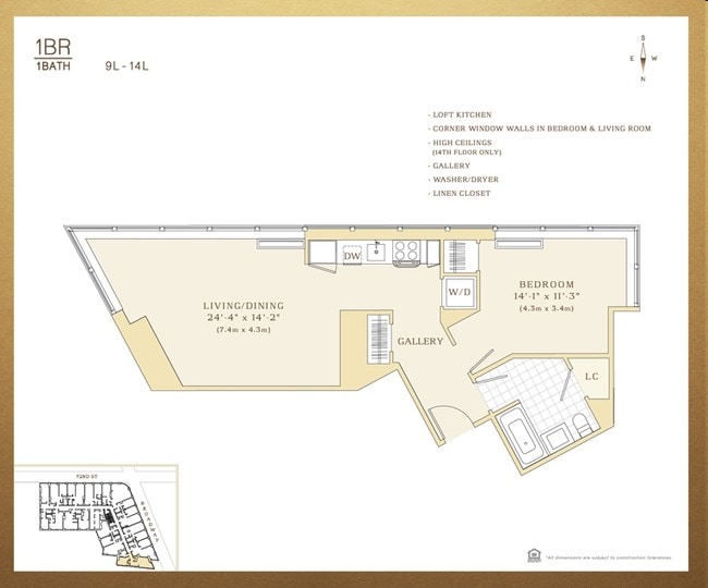 1BR/1BA - The Corner