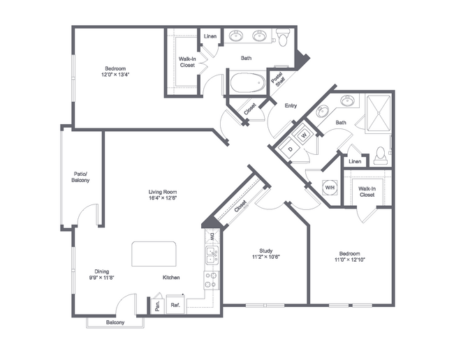 Floorplan - Park Central at Flower Mound