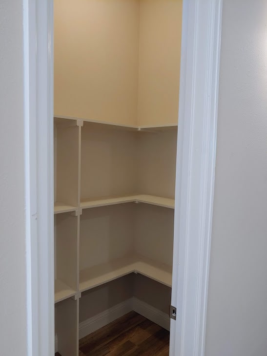Kitchen pantry with built in shelving - 4926 Weeping Willow Rd