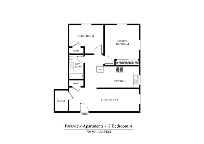 Floorplan - Parkview Apartments