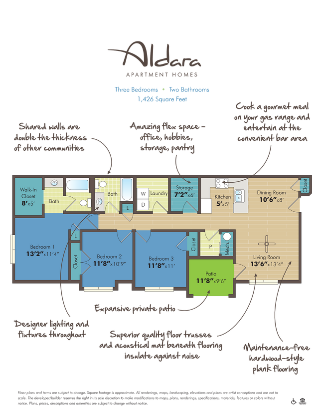 Floorplan - Aldara Apartments