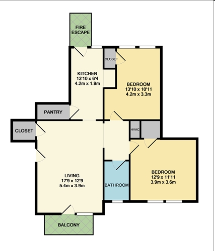 Fitzgerald Floorplan - Wilmont Apartments