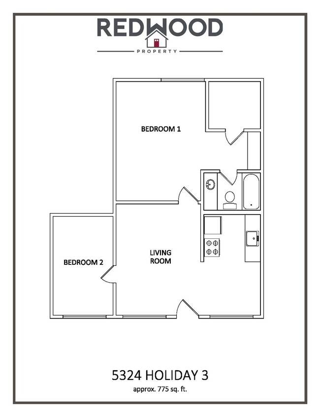 Floorplan - 5324 Holiday Dr.