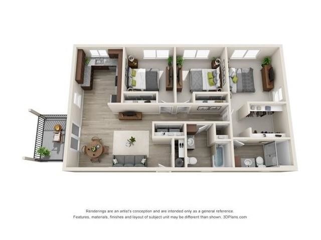 Floorplan - 56 Commons Apartments