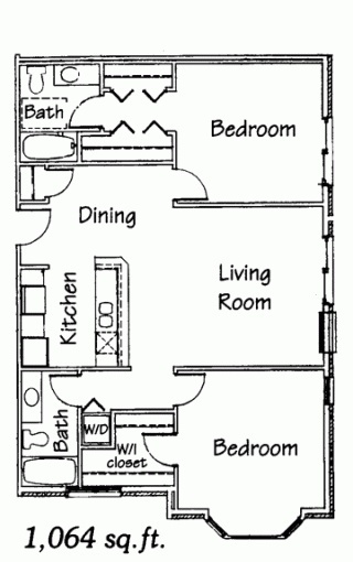 2 Bedroom Ranch - Kearney Meadows Apartments