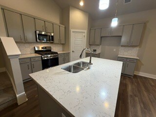 Gas stove - 521 Peace Dr