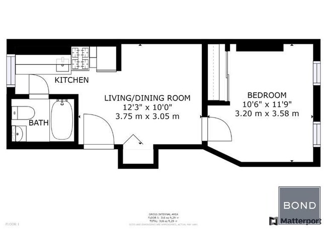 Floorplan - 1731 Second Avenue