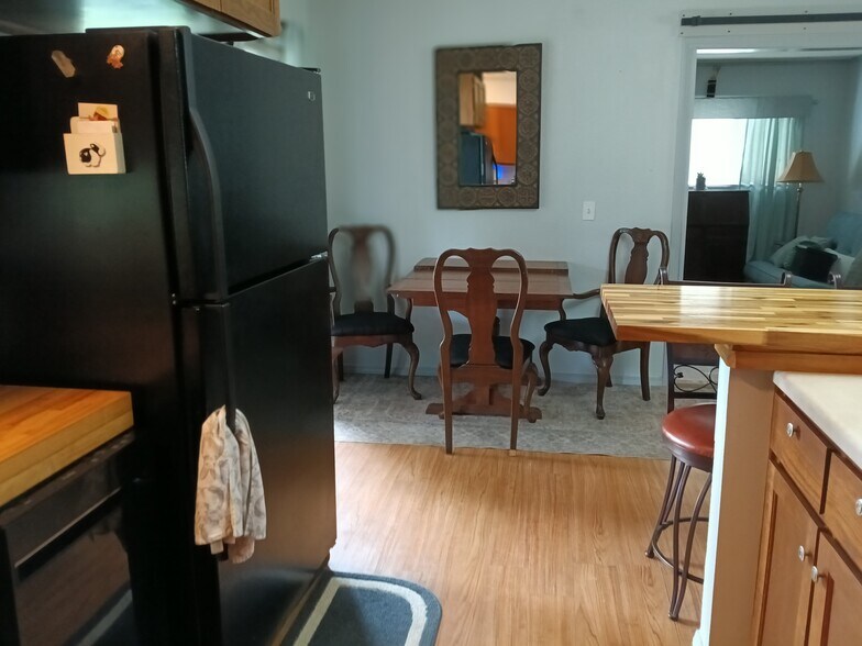 Refrigerator and dining area - 83 Monongahela Dr