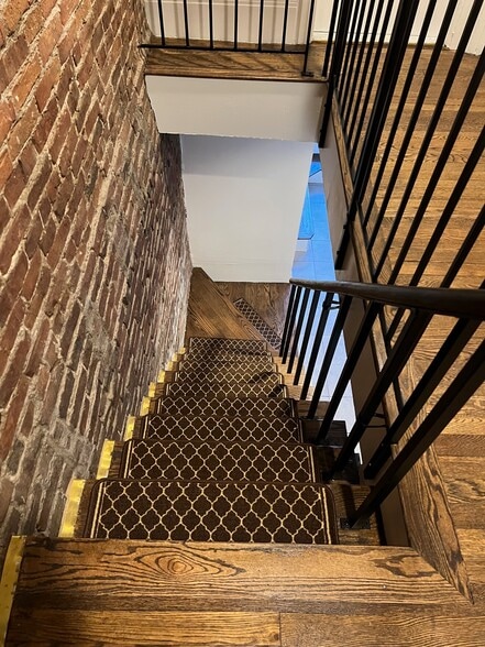 Stairs to Lower Level - 85 Appleton St