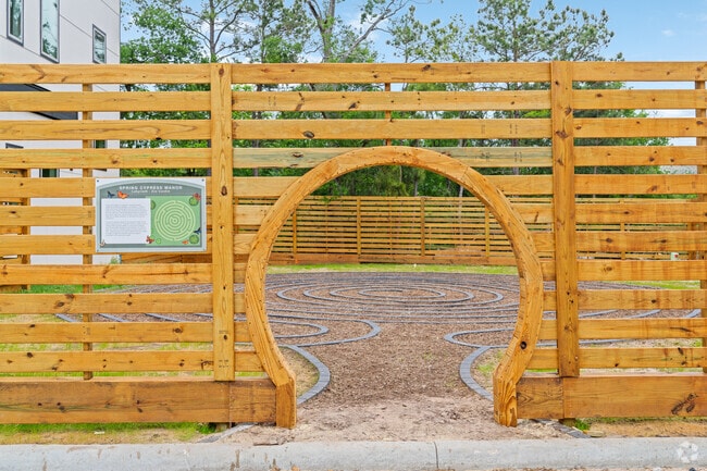 Zen Garden/Meditation Labyrinth - Cypress Manor Luxury Living