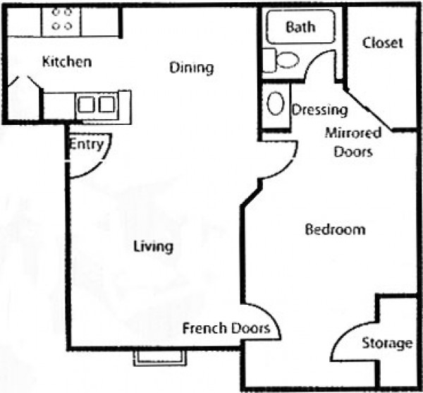 1BR/1BA - Brook Meadow Village