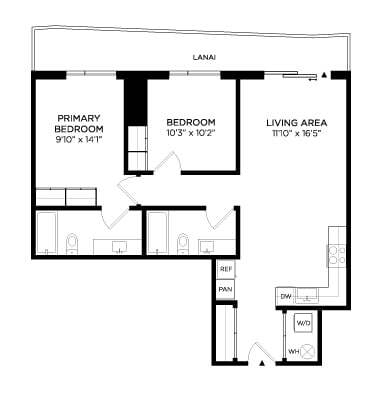 Floorplan - Lilia Waikiki