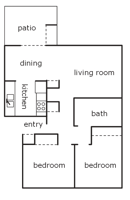 2 bed | 1 bath - Cedar Park