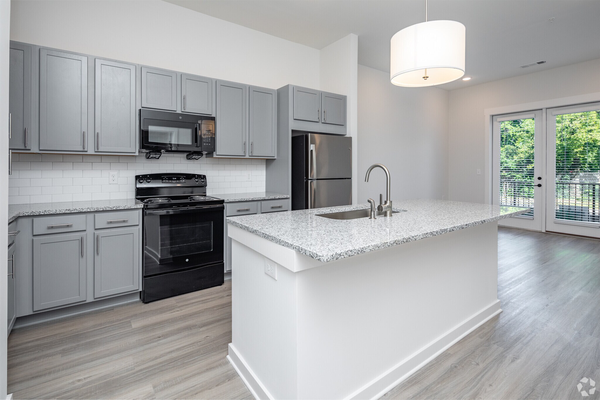 1BR, 1BA - A2 - 652SF - Kitchen - Hillside Flats - Income Restricted