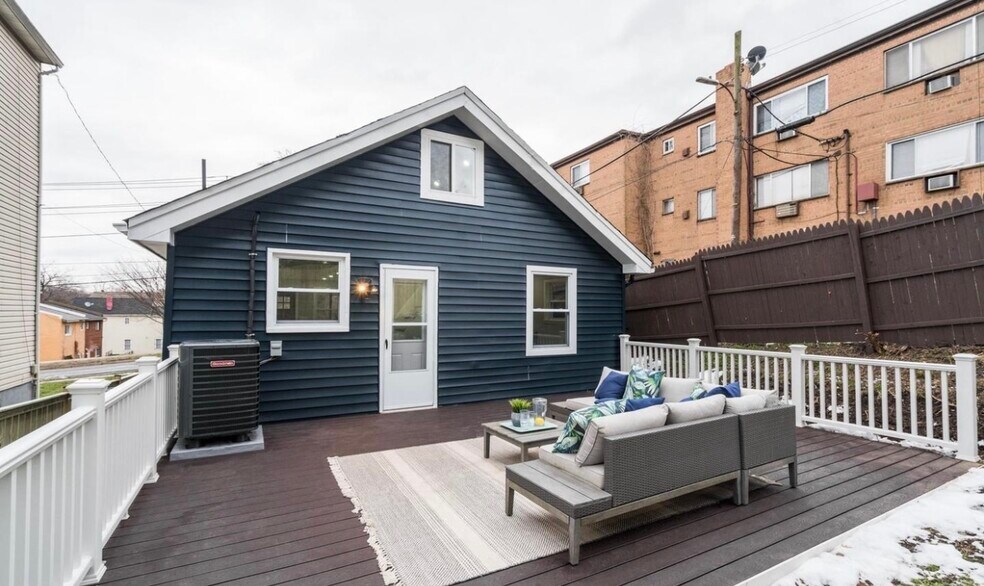 Back of home - deck - 612 44th St NE