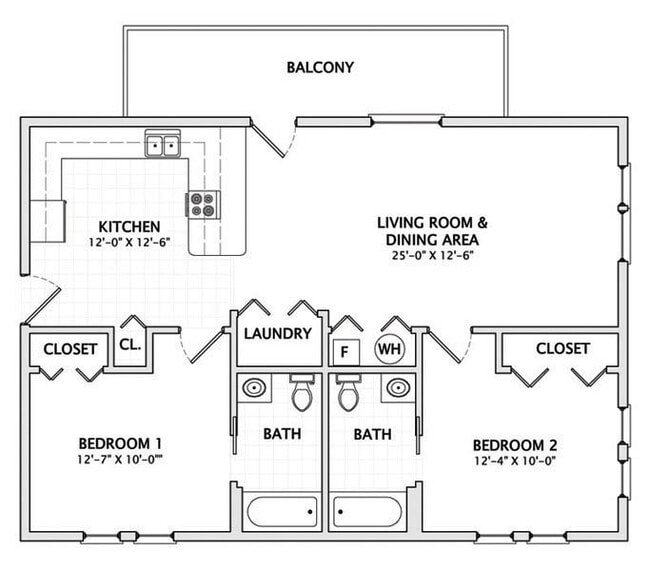 Floorplan - Smith Apartments @ 604 W. Stoughton