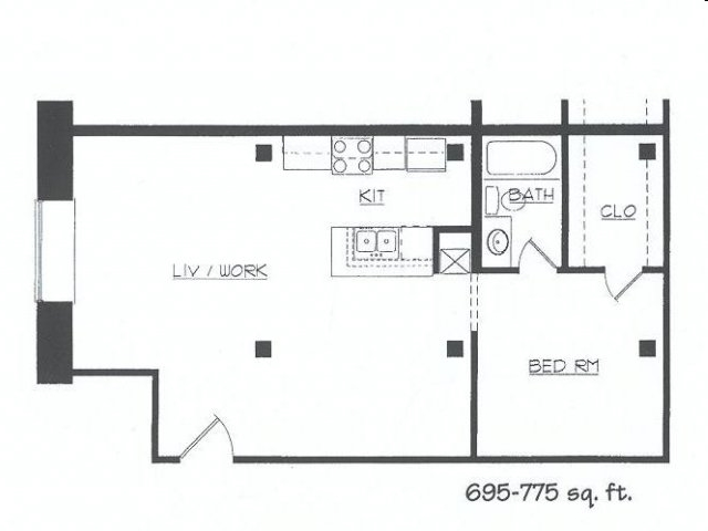 1BR/1BA - Lee Hardware