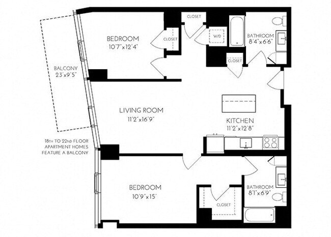 Floorplan - The Benjamin Seaport Residences