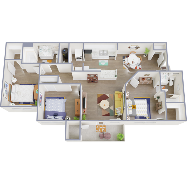 Floorplan - Waterside Oaks Apartments