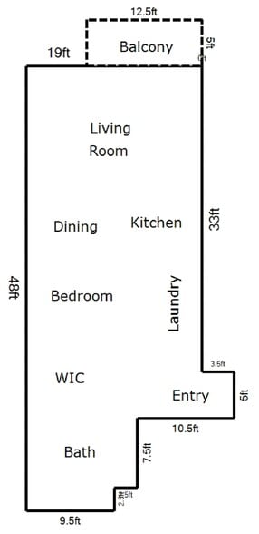 Dimenions - 608 S 3rd St