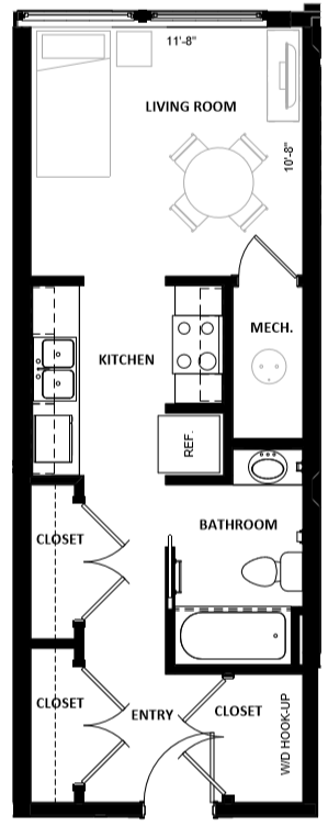 Floorplan - Illinois Street Senior Apartments