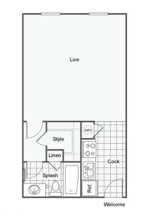 studio-1-bath-459-sqft-the-arnspanger - The Vibe Apartments
