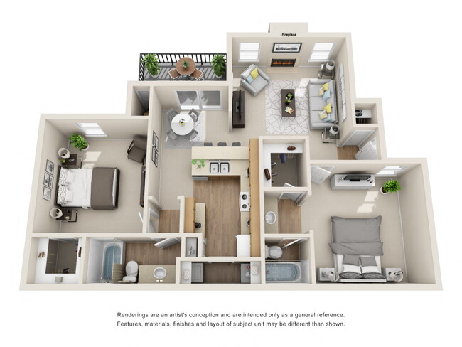 Floorplan - Renaissance Villas Apartment Homes