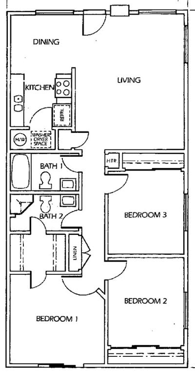 3BR/2BA - The Bungalows